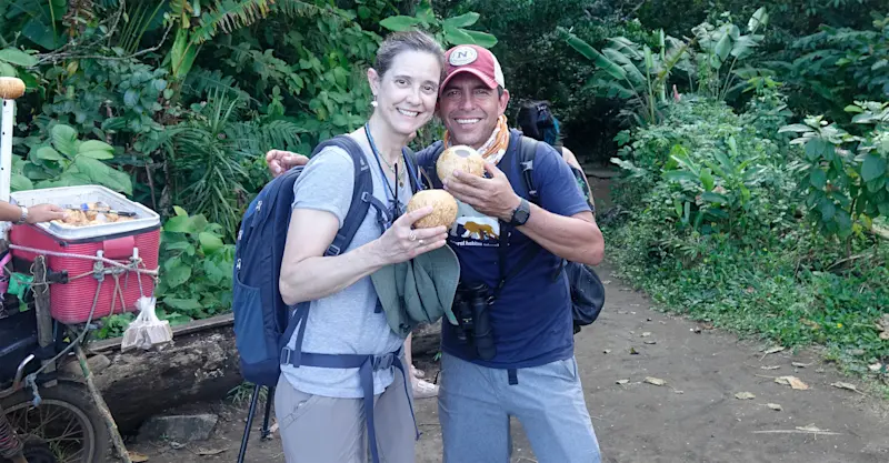 Caribbean hike in Costa Rica. 