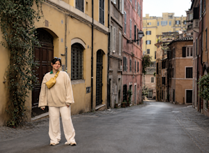 Exploring the historic streets in Rome, Italy