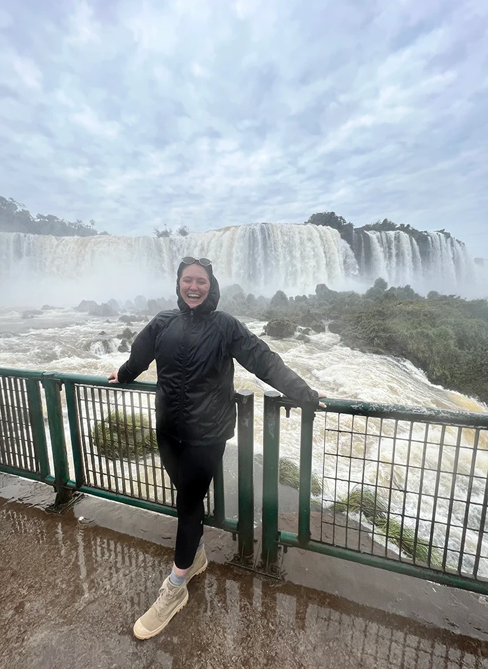 Soaking in the mist at Iguazu Falls