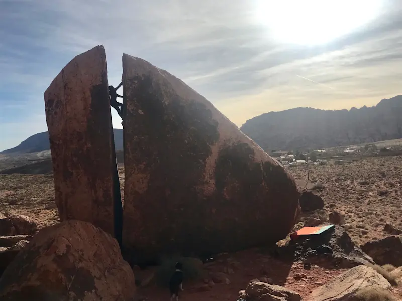 Sandstone, sun, and climbing in Red Rocks, Nevada.