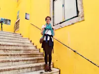Feeling full of sunshine in Lisbon, Portugal.