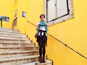 Feeling full of sunshine in Lisbon, Portugal.