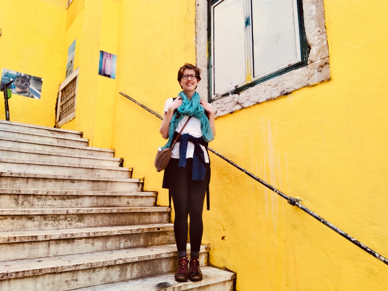 Feeling full of sunshine in Lisbon, Portugal.
