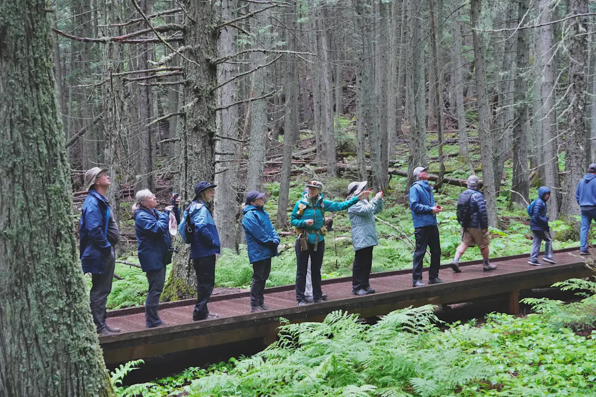 Nat Hab guests, Glacier National Park, Montana.