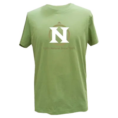 short sleeve shirt unisex logo tee sage green