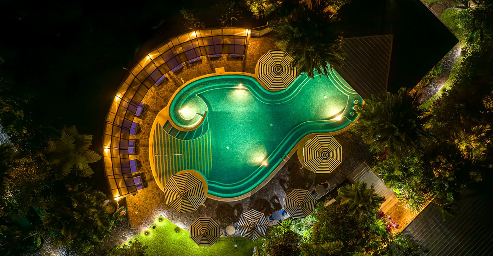 Swimming Pool at Night