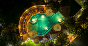 Swimming Pool at Night