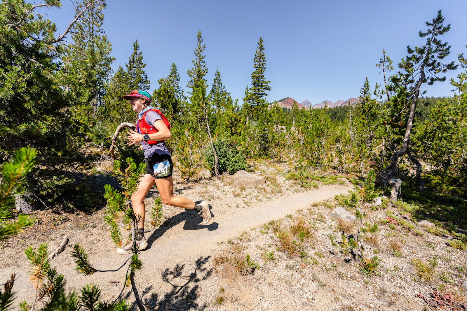 Running a 100-mile ultramarathon in the Cascades of Oregon.