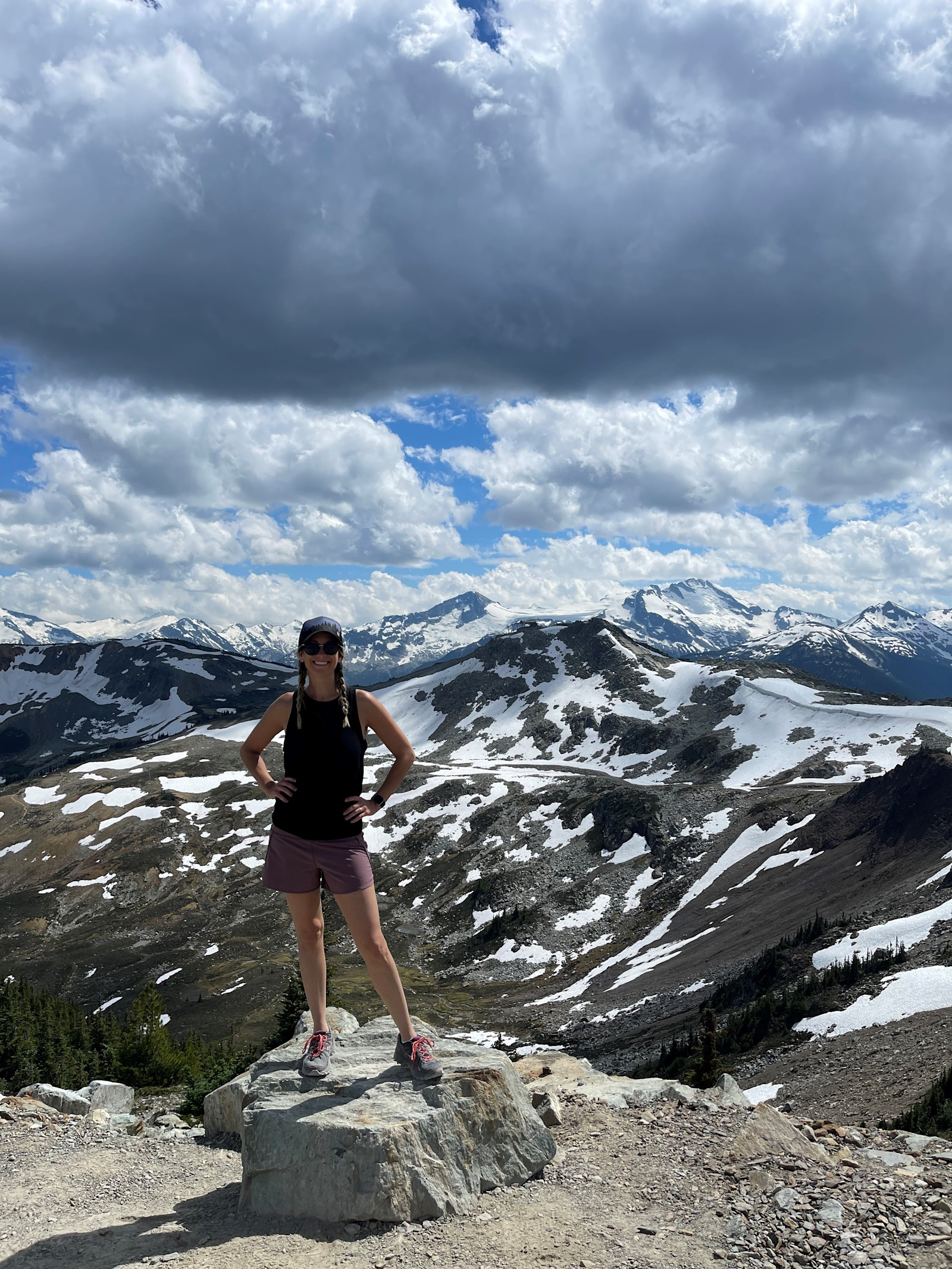 The top of Whistler during the summer in British Columbia, Canada.