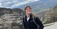 Hiking the world's highest tropical mountain range in Huascaran National Park, Peru.