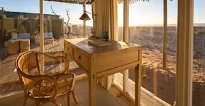 Room at Little Kulala, Kulala Wilderness Reserve, Namibia.