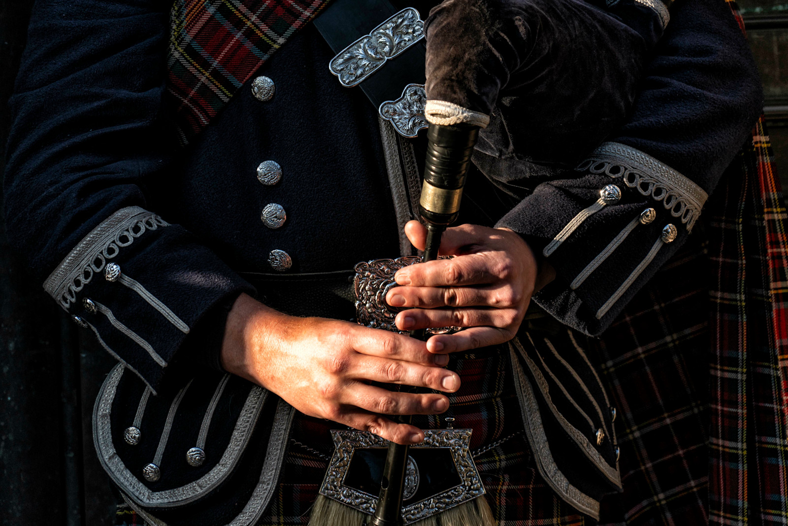 Bag piper, Scotland.