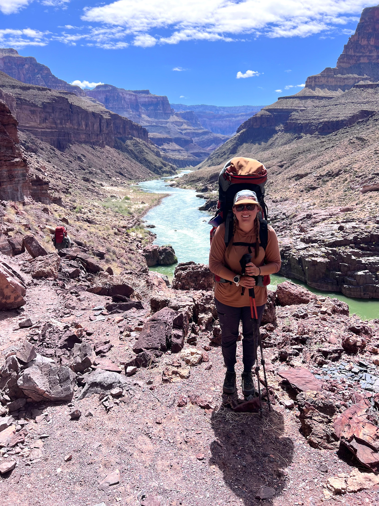 Backpacking in Grand Canyon National Park, Arizona.