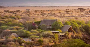 Aerial view of Lewa Wilderness Lodge
