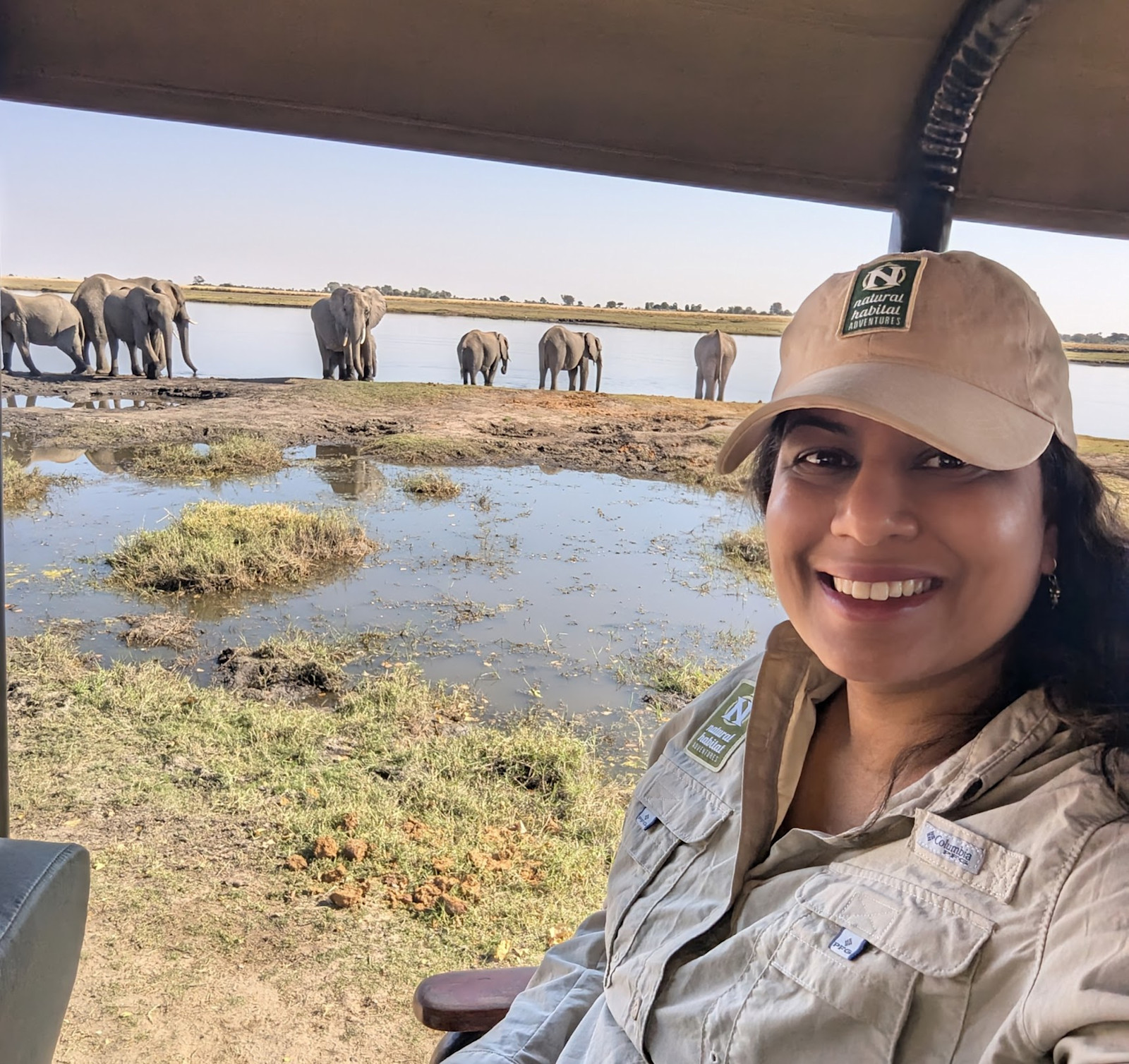 On a thrilling game drive by the Chobe River, Botswana, 2024.
