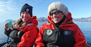 Nat Hab guests, Sermilik Fjord, Greenland.
