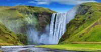 Skogafoss waterfall, Iceland.