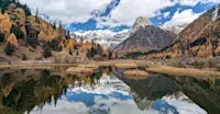 Four Sisters Mountain, Siguniangshan National Park, China.