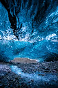 Ice cave, Iceland.