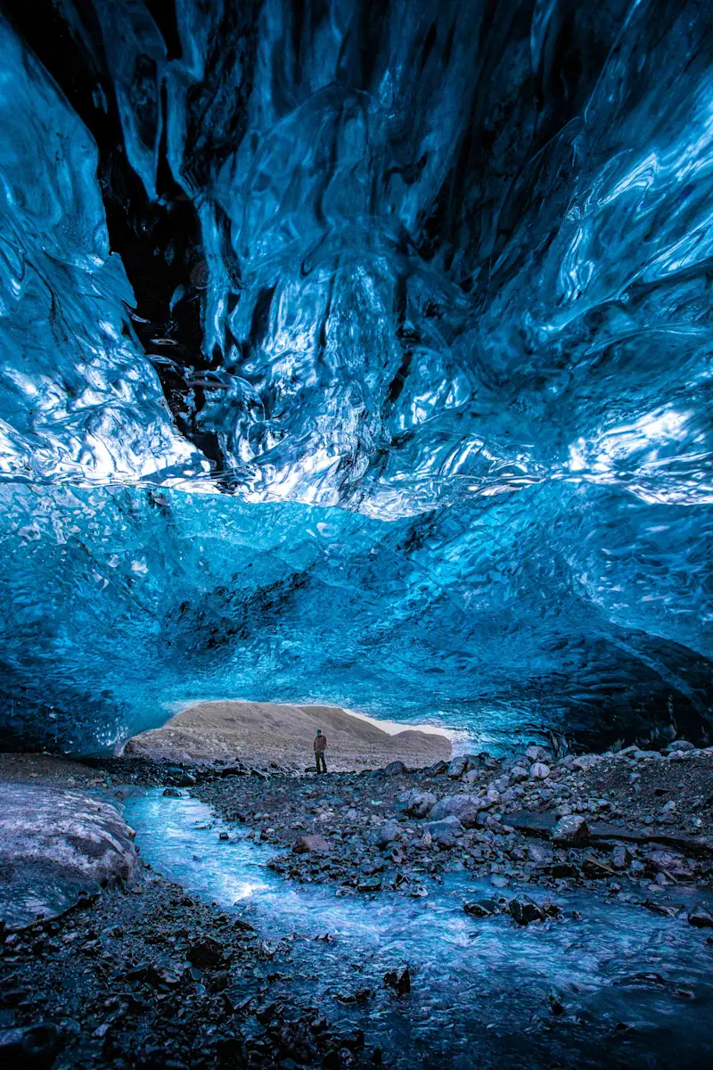 Ice cave, Iceland.