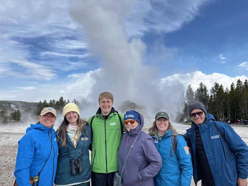 Nat Hab guests, Yellowstone National Park, Wyoming.