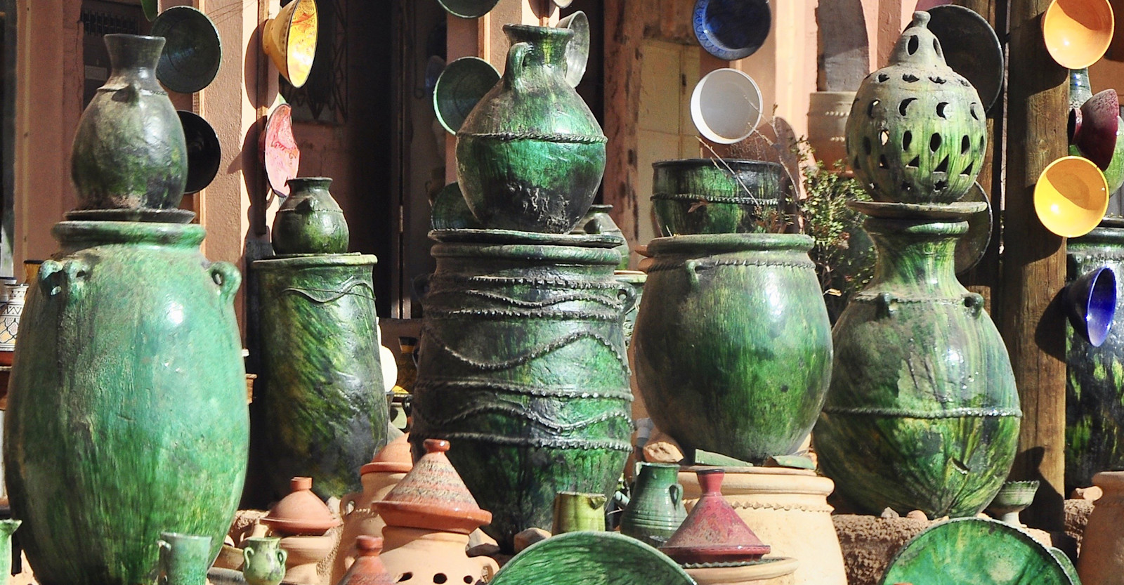 Moroccan pottery, Morocco.