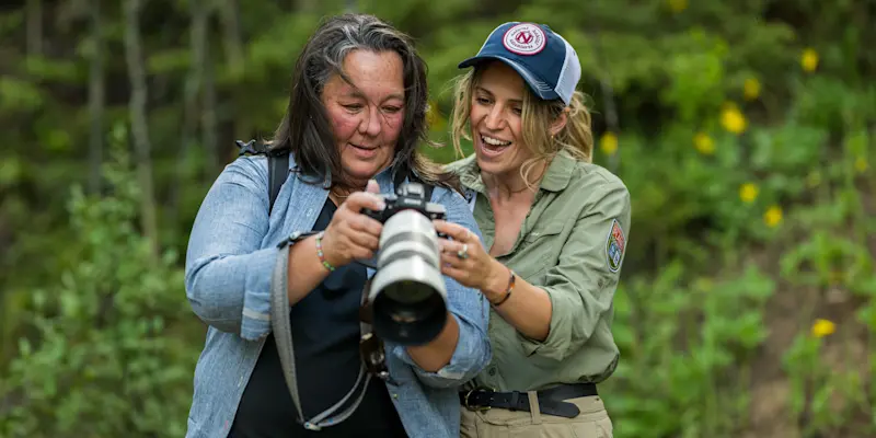 Nat Hab guest and Expedition Leader, Grand Teton National Park, Wyoming.