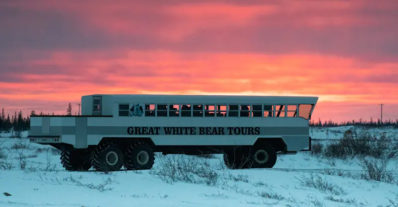 Polar Rover at sunset, Churchill, Manitoba.