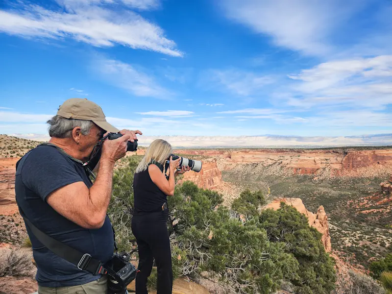 Nat Hab guests, Dead Horse State Park, Utah.