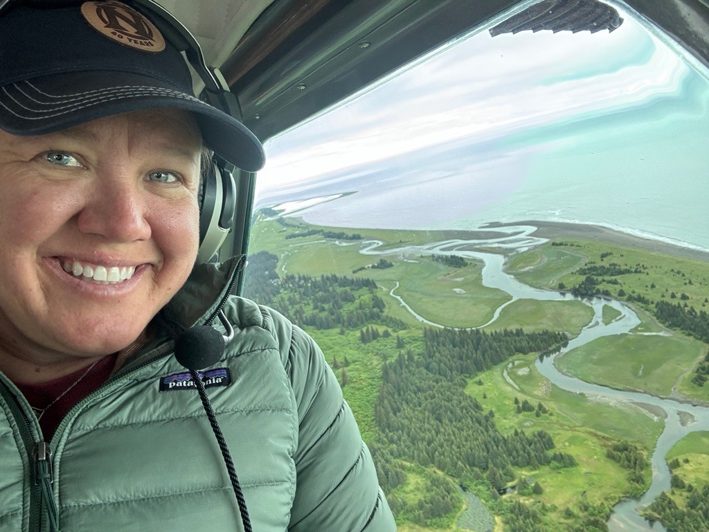 On a flight from Homer to Natural Habitat Bear Camp in Alaska.