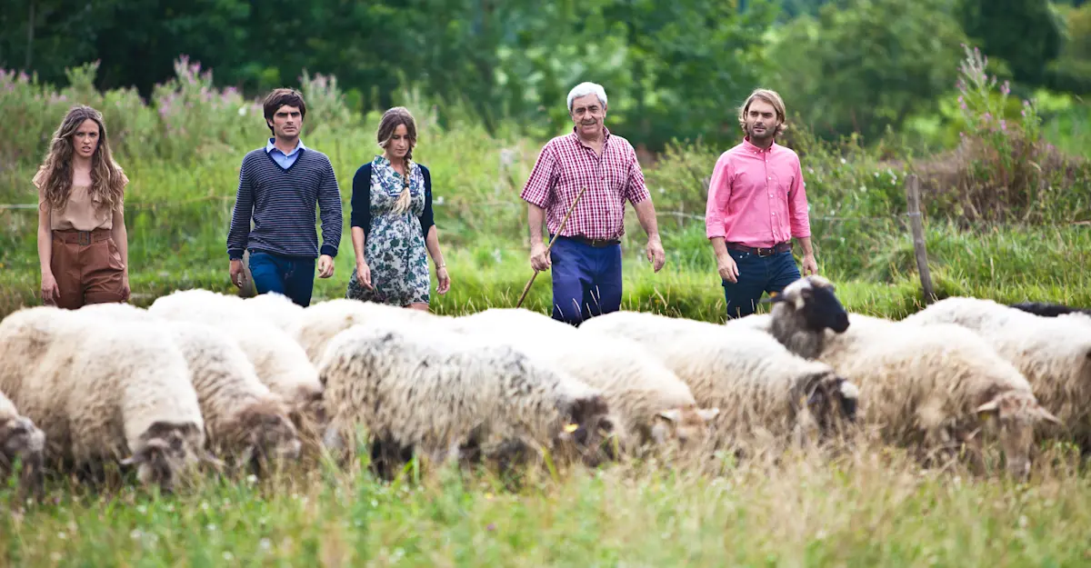 Local shepherds, Basque, Spain