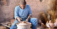 Mohamed—one of Skoura’s last traditional potters, Morocco.