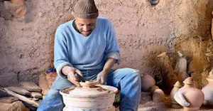Mohamed—one of Skoura’s last traditional potters, Morocco.