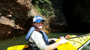 Kayaking the Sea Caves on Lake Superior, WI.