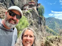 Hiking to Tigers Nest in Buhtan. 