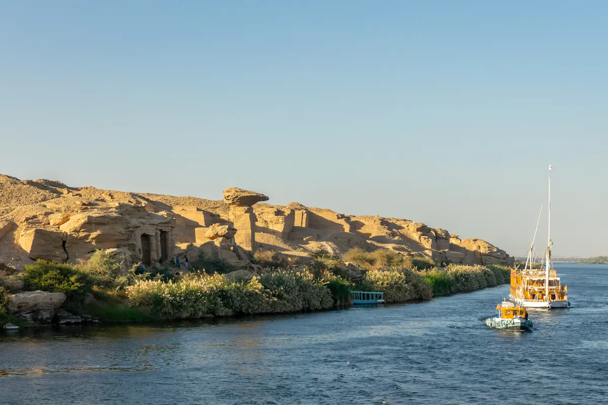 Gebel el Silsila, Nile River, Egypt.
