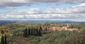 Abbazia di Monte Oliveto Maggiore, Asciano, Italy.