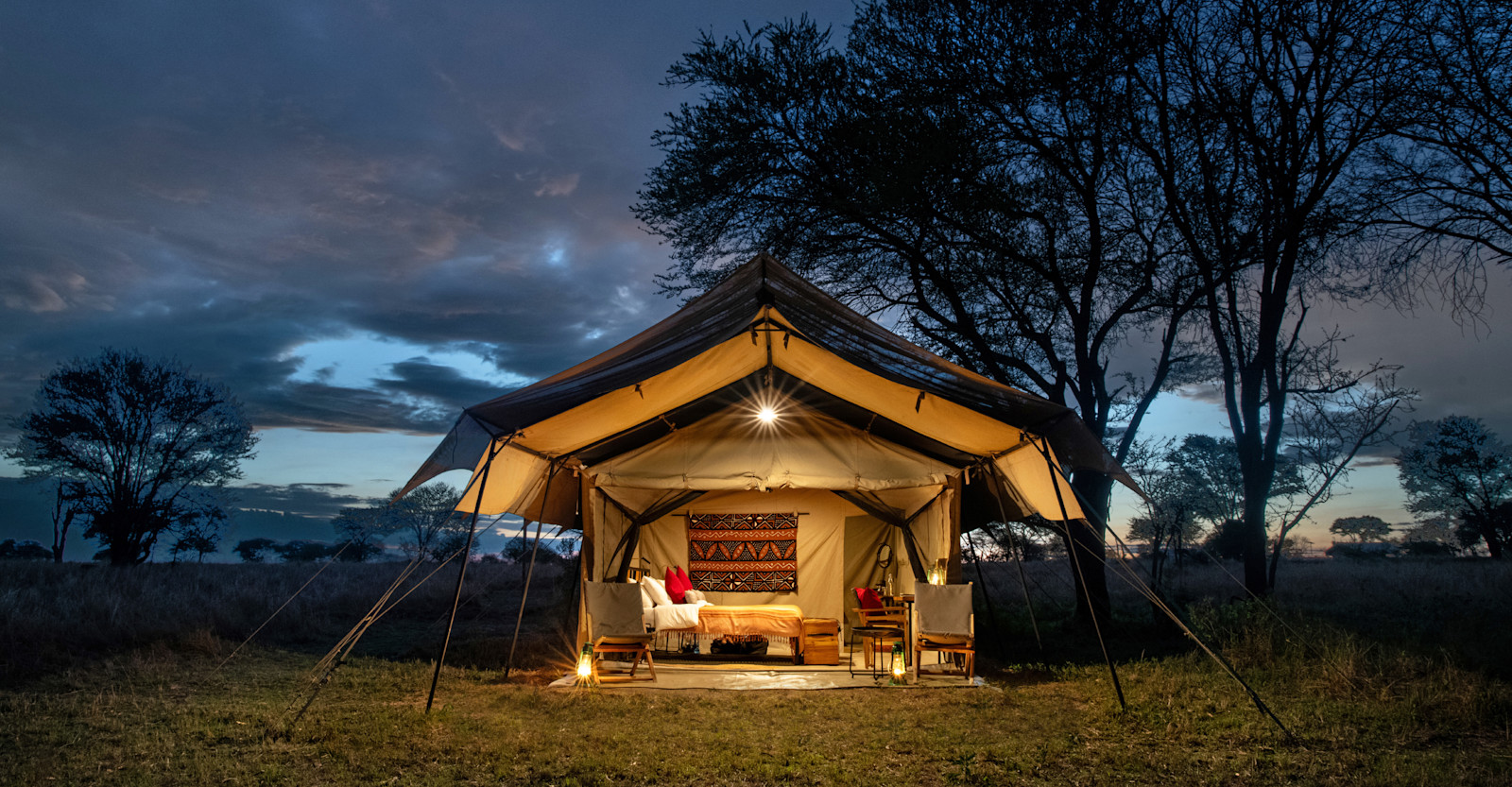 Guest tent at Nat Hab's Migration Camp—Serengeti