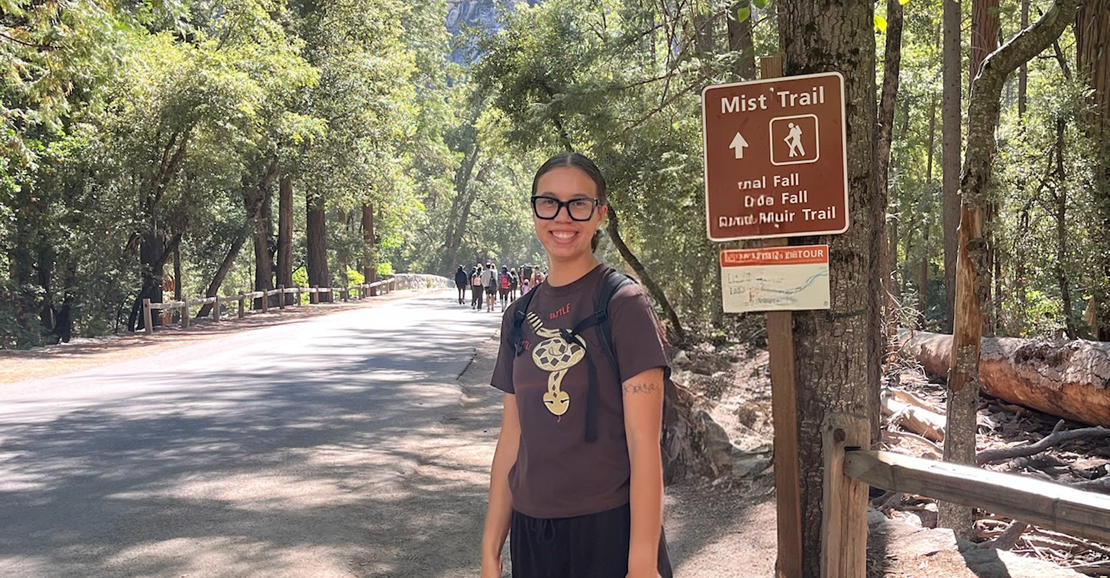 Photo op on the Mist Trail in Yosemite. 