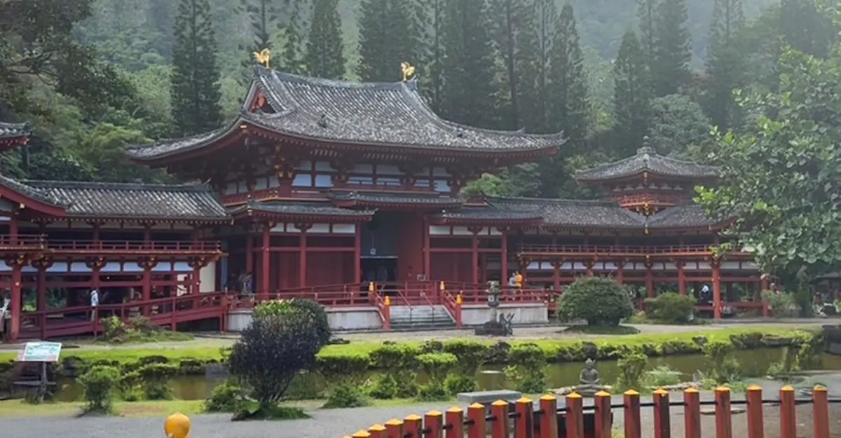 Found grounding at the Byodo-In Temple in Oahu, Hawaii. 