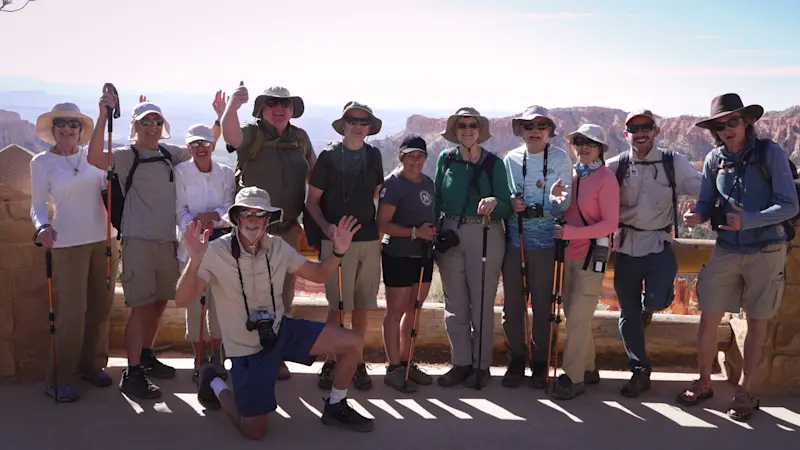 Nat Hab guests, Bryce Canyon National Park, Utah.