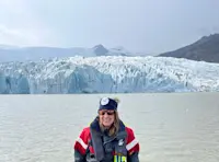 Exploring the glaciers of Iceland.