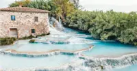 Saturnia Hot Springs, Italy.