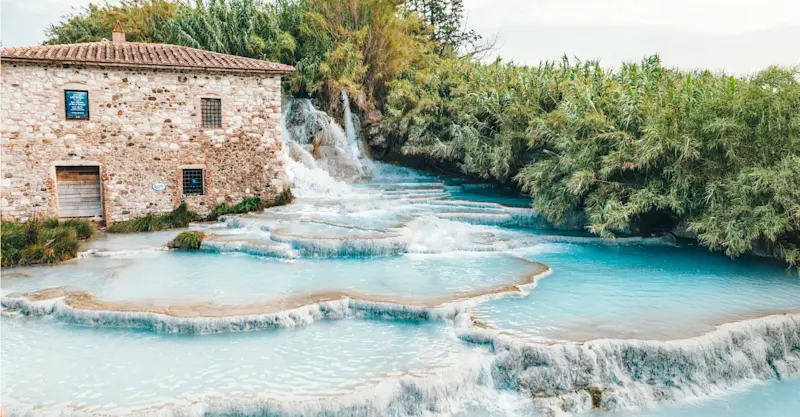 Saturnia Hot Springs, Italy.
