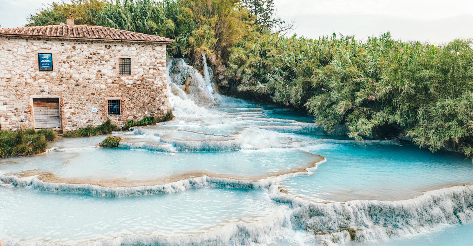 Saturnia Hot Springs, Italy.