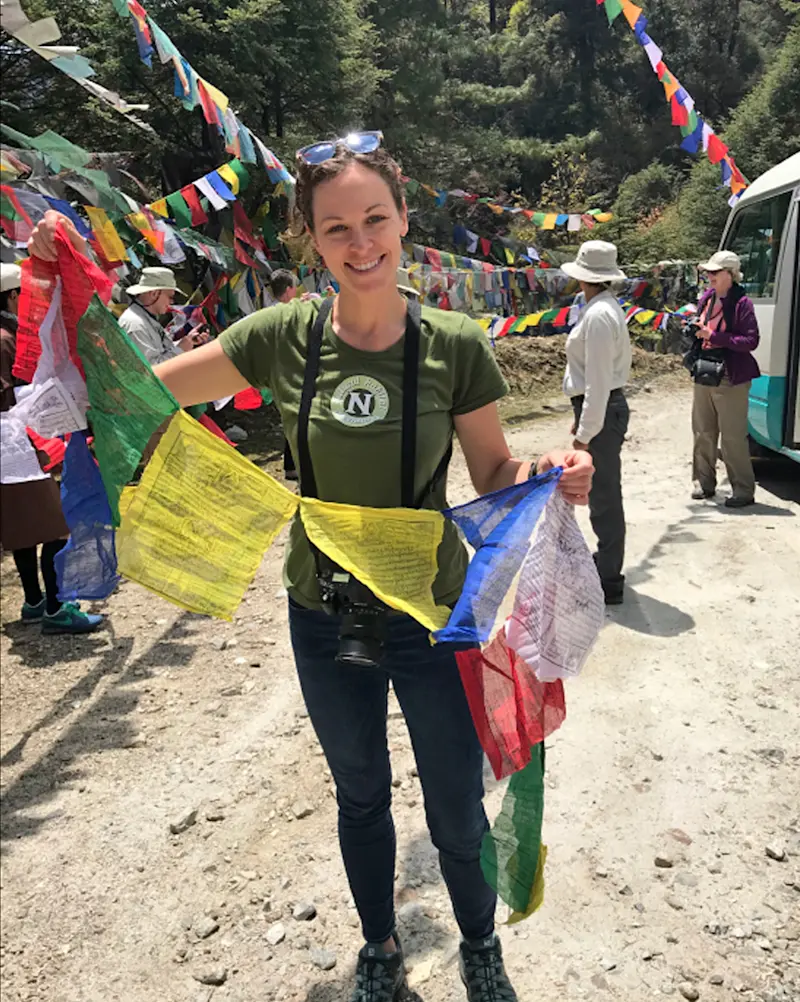 Spirit woven into every color of these flags in Bhutan.