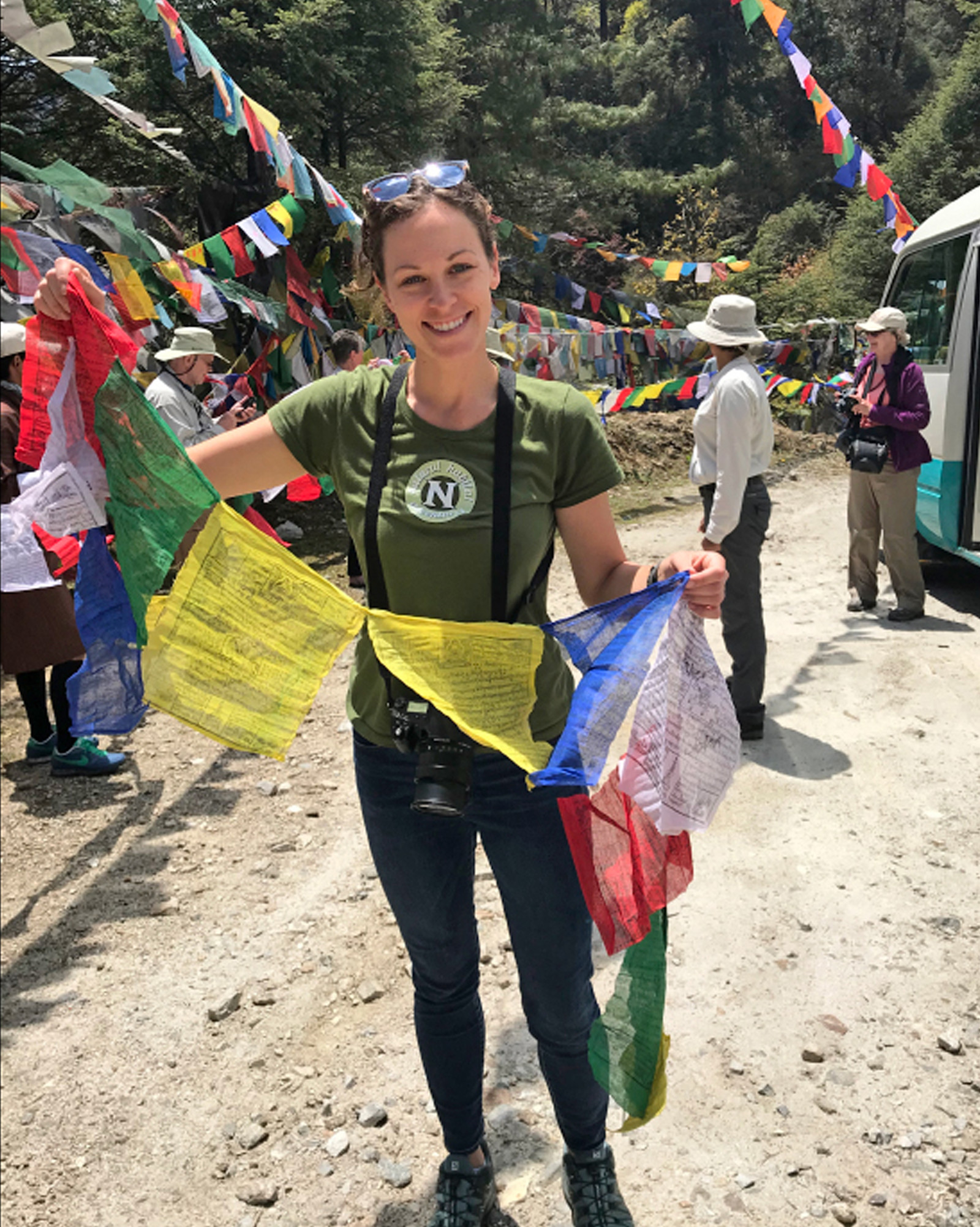 Spirit woven into every color of these flags in Bhutan.