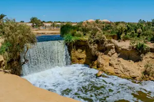 Wadi El Rayan waterfalls, Faiyum, Egypt.