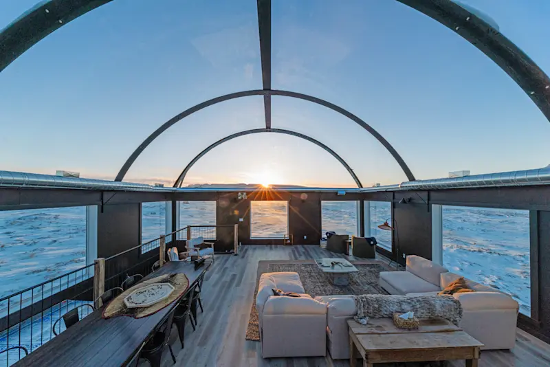 Nat Hab's Boreal Lounge, Churchill, Manitoba.