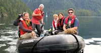 Nat Hab guests, Mussel Inlet, British Columbia.  